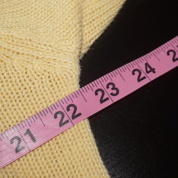 Vintage 80s Floral Embroidered Cotton Knit Sweater Medium - Picture 9 of 10